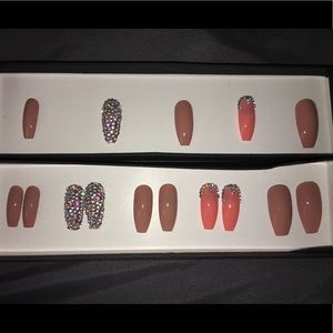 15pc. Press on nails ballerina